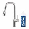 ARMATURA KRAKÓW KFA BATERIA KUCHENNA Z FILTRACJĄ WODY ORAZ WYCIĄGANĄ WYLEWKĄ DUERO PURE STYLE INOX 6623-313-22